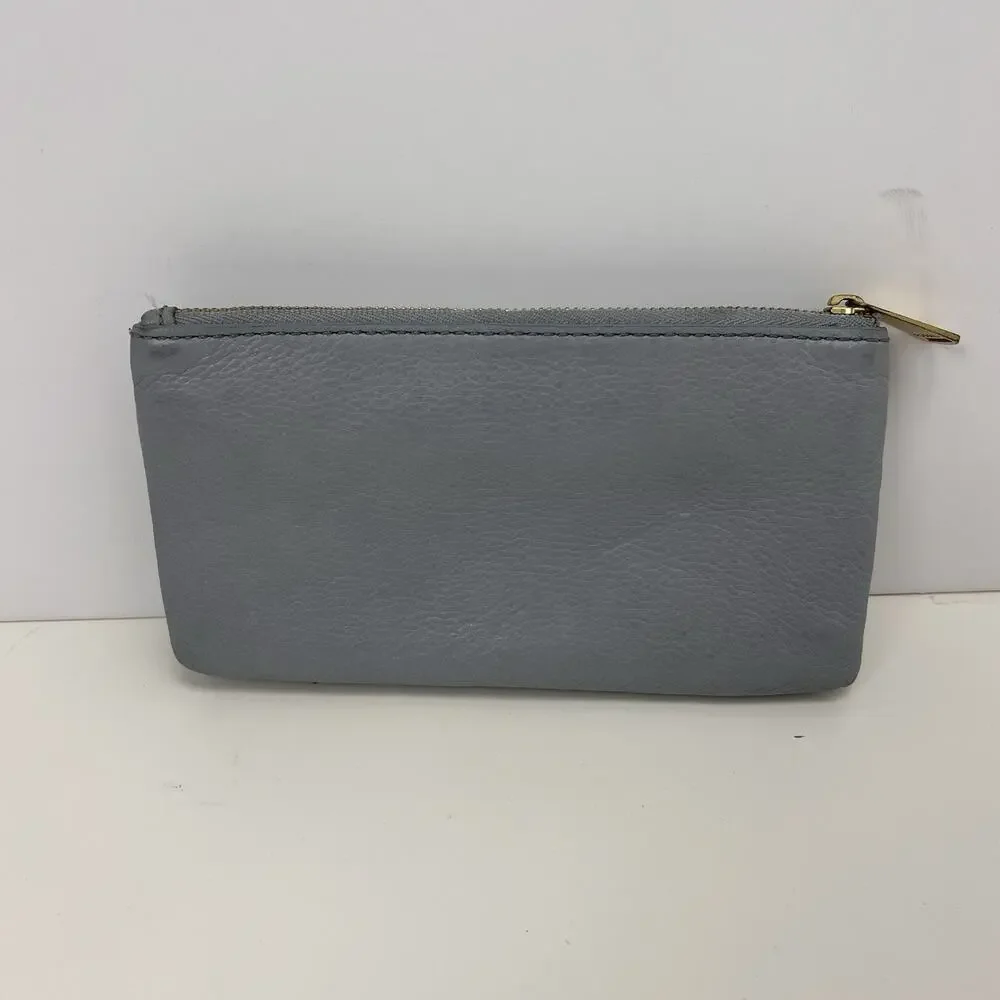 FOSSIL Small Light Blue Soft Leather Wallet 4.5 x 7.5